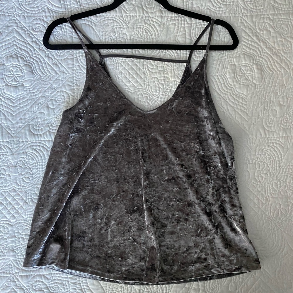 Silver tank top